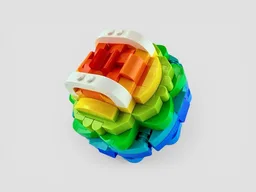 Rainbow Gradient Sphere (with optional stand)