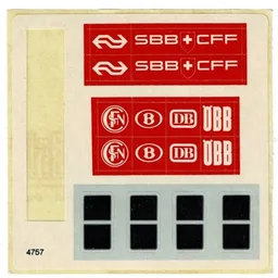 Sticker Sheet for Set 164-1 / [No Color/Any Color]