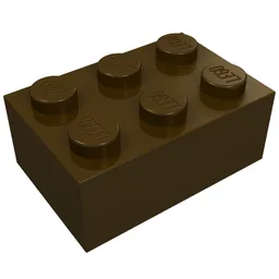 Brick 2 x 3 / Dark Brown
