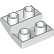 Brick Curved Inverted 2 x 2 x 2/3 / White