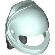 Lego Hair and Helmet, Curly, Black pattern