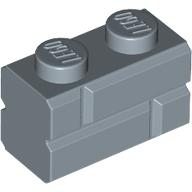 Lego Brick Special 1 x 2 with Masonry Brick Profile / Sand Blue