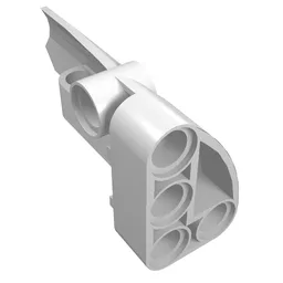 Technic Panel Fairing # 3 Small Smooth Long, Side A / White