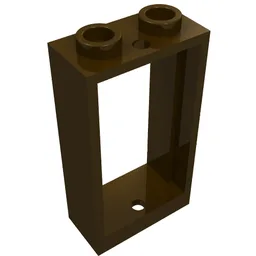 Window 1 x 2 x 3 Flat Front / Dark Brown