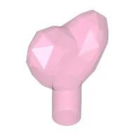 Rock - Heart Jewel with Shaft / Trans-Dark Pink