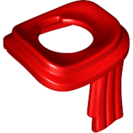 Lego Minifig Neckwear Long Scarf Wrapped Around Neck / Red
