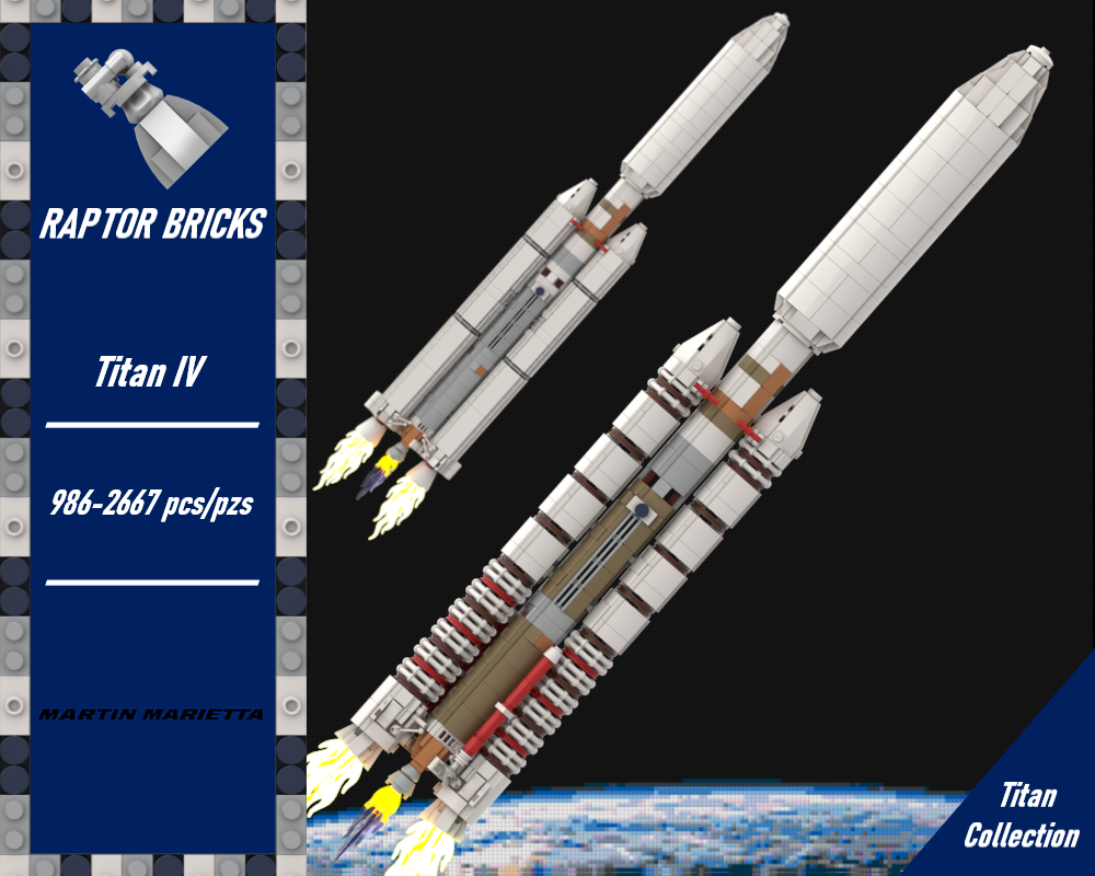 Lego Titan IV Collection (IVA & IVB) (at 1:110 scale)