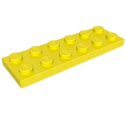 Plate 2 x 6 / Vibrant Yellow
