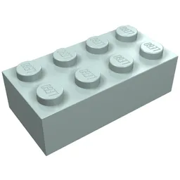 Brick 2 x 4 / Light Aqua