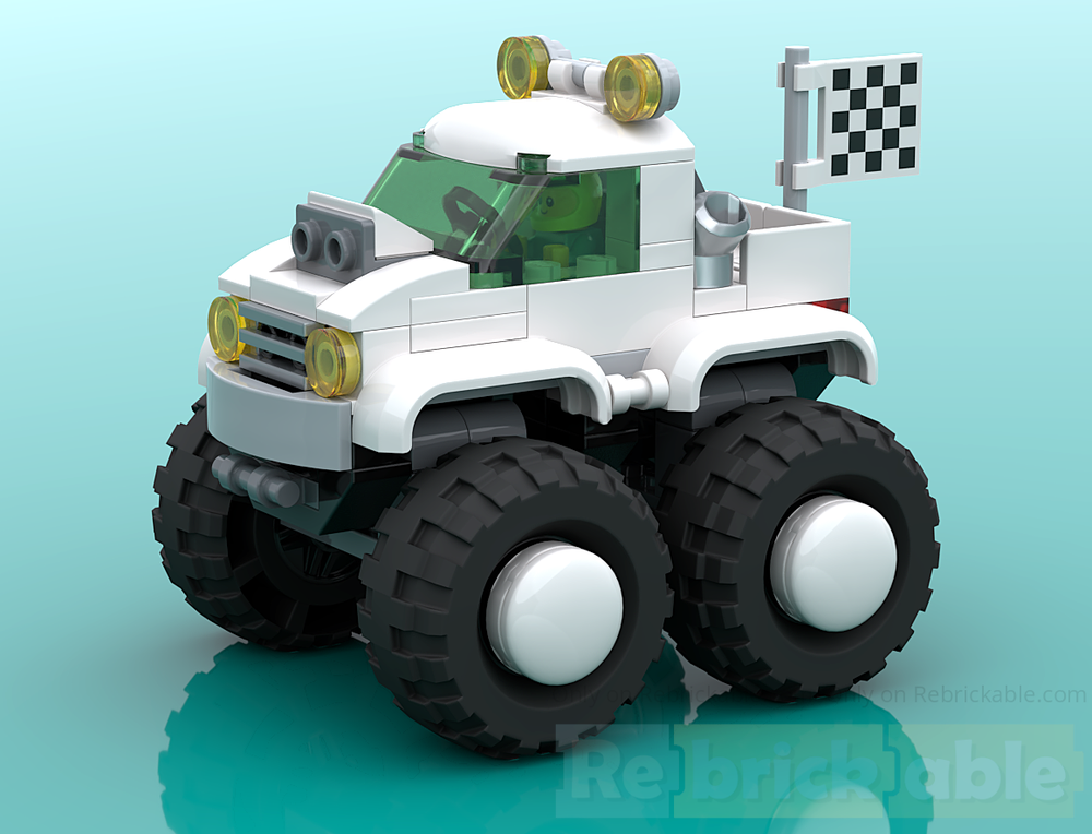 Lego Playable Baby Monster Truck - Rides Style