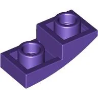 Brick Curved Inverted 2 x 1 / Dark Purple