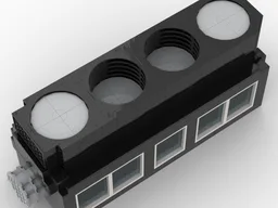 big realistic I-4 engine