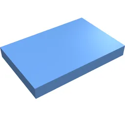 Tile 2 x 3 / Medium Blue