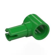 Lego Technic Pin Connector Hub with 1 Pin with Friction Ridges Lengthwise [Centered Friction Ridge] / Bright Green