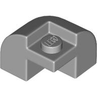 Lego Brick Round, Curved 2 x 2 x 1 1/3, Corner / Light Bluish Gray