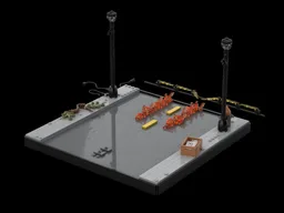 Stand for Delorean Time Machine set