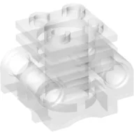 Technic Engine Cylinder with Side Slots / Trans-Clear