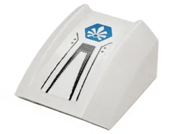Slope, Curved 2 x 2 Lip with Black Lines and Blue Chima Logo Pattern (Sticker) - Set 70010