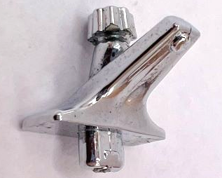 Lego Tap 1 x 2 Spout / Chrome Silver