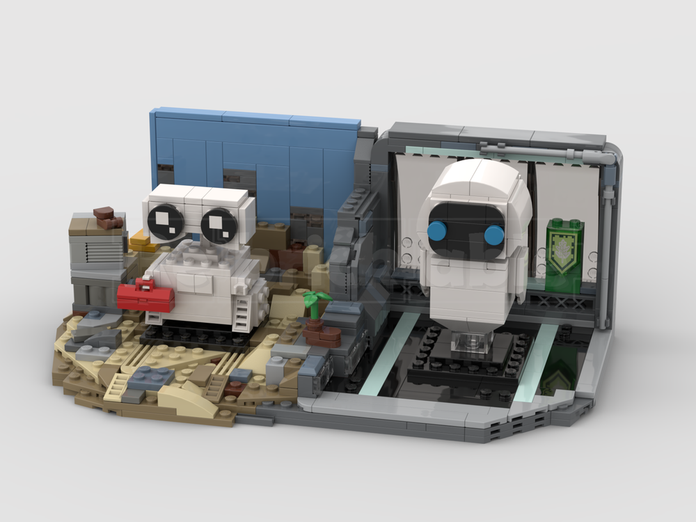 Lego WALL-E Brickheadz display stand (For set 40619)