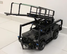 SWAT vehicle with attack platform
