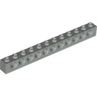 Technic Brick 1 x 12 [11 Pin Holes] / Light Gray