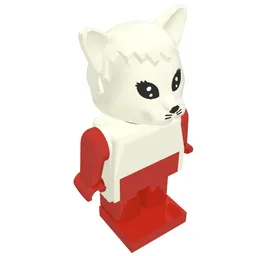 Fabuland Figure Cat 3 / White