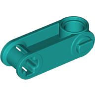 Lego Technic Axle and Pin Connector Perpendicular 3L with Pin Hole / Dark Turquoise