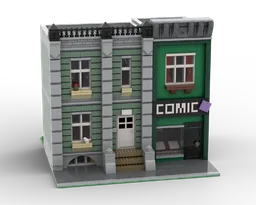 Town House with Android Dungeon Comic Shop - Modular Building
