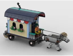 Gypsy Wagon with Donkey
