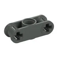 Technic Axle and Pin Connector Perpendicular 3L with Centre Pin Hole / Dark Gray