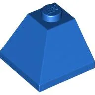 Brick Sloped 45° 2 x 2 Double Convex / Blue