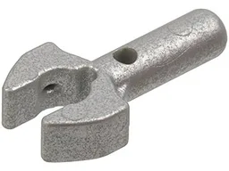 Bar 1L with Clip [Cut Edges and One Side Hole] [Gap in Clip] / Metallic Silver