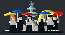 Fountain from FRIENDS TV Show