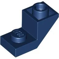Brick Sloped Inverted 45° 2 x 1 with 2/3 Cutout / Dark Blue