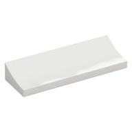 Lego Brick Curved 2 x 6 Inverted / White