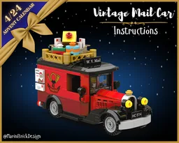 Lego Christmas Postal Truck MOC - Adventer Calendar Winter Village