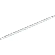 Flexible Ribbed Hose 8mm Ends 19L / White