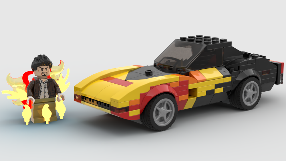 Lego Sid Burn and '69 Manta (Vigilante 8)