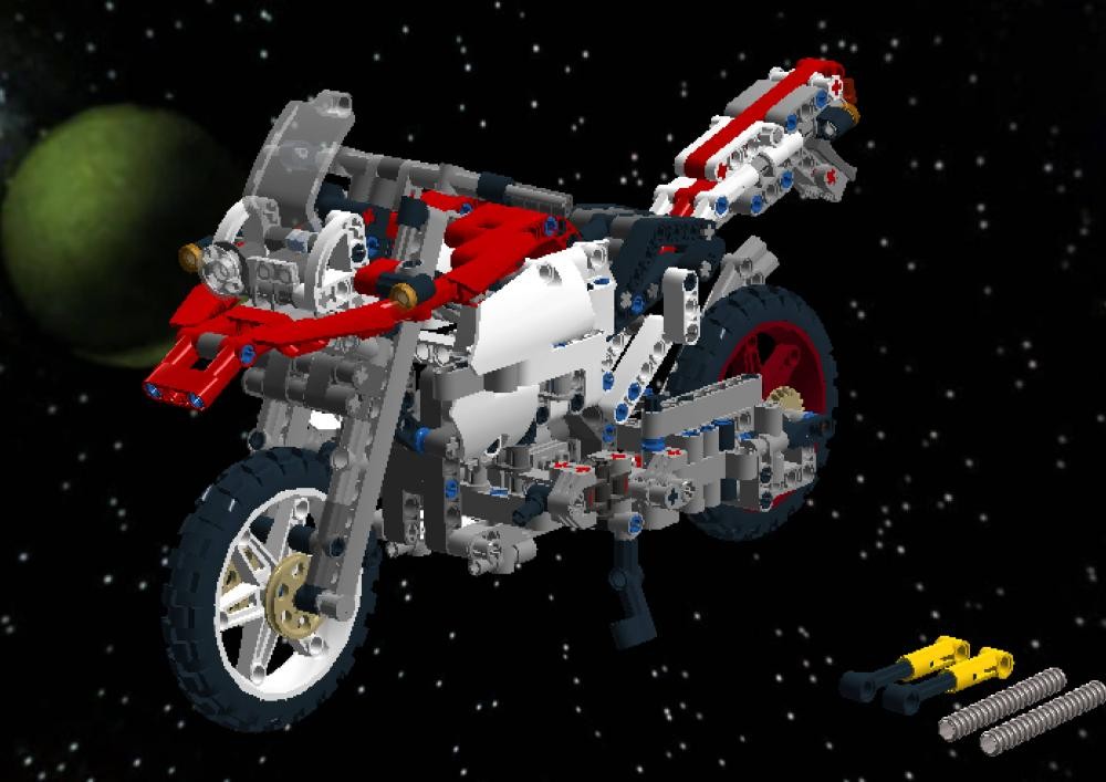 Lego BMW R 1200 GS AC Schnitzer - mod from set 42063