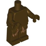 Lego Minifig Body with SMART Tag, Chewbacca / Dark Brown
