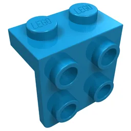 Bracket 1 x 2 - 2 x 2 / Dark Azure