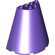Cone Half 8 x 4 x 6 / Dark Purple
