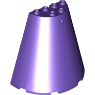 Lego Cone Half 8 x 4 x 6 / Dark Purple
