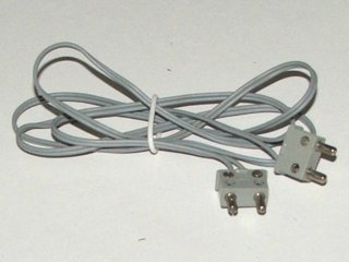 Lego Electric, Wire 12V / 4.5V with 2 Leads, 96 Studs Long with 2 Light Gray Electric, Connector, 2-Way Male Squared Narrow Long without Center Post