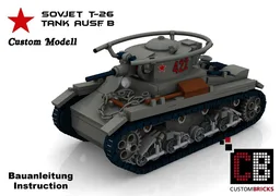 Custom WWII Sovjet T-26 Tank Ausf.B