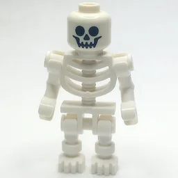 Skeleton, Standard Face, Bent Arms (60115 Torso)