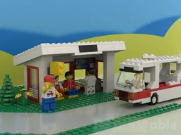 6380 Bus with bus stop