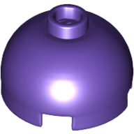 Lego Brick Round 2 x 2 Dome Top, Hollow Stud / Dark Purple