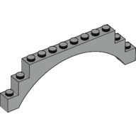 Lego Brick Arch 1 x 12 x 3 / Light Gray
